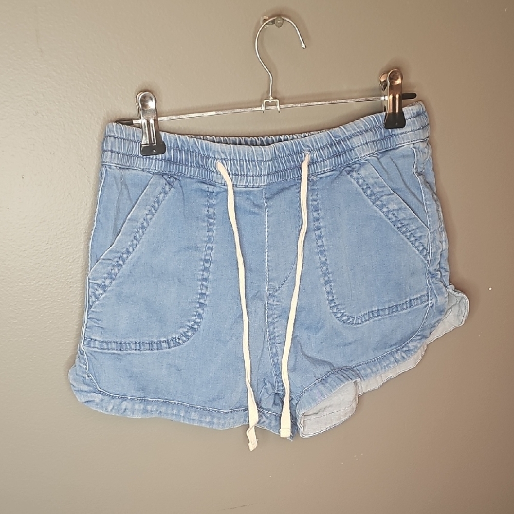UNIONBAY Light Blue Jean Shorts with Drawstring